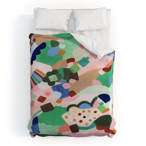 Laura Fedorowicz Happy Shapes Duvet Cover