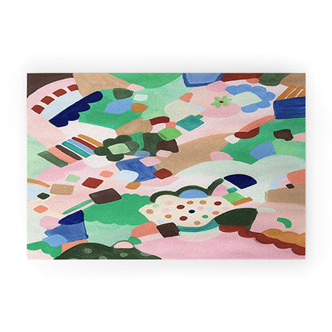 Laura Fedorowicz Happy Shapes Welcome Mat
