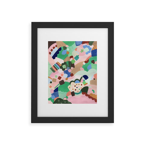 Laura Fedorowicz Happy Shapes Framed Art Print