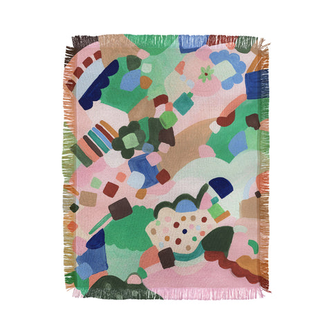 Laura Fedorowicz Happy Shapes Throw Blanket