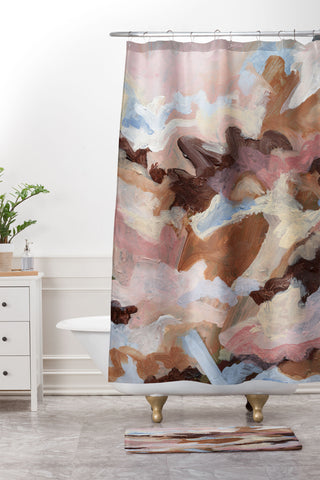 Laura Fedorowicz Homebody Abstract Shower Curtain And Mat