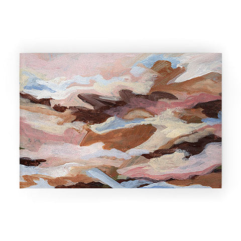 Laura Fedorowicz Homebody Abstract Welcome Mat