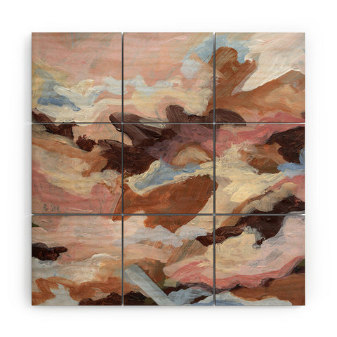 Laura Fedorowicz Homebody Abstract Wood Wall Mural