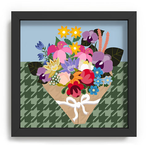 Laura Fedorowicz Houndstooth Bouquet Recessed Framing Square