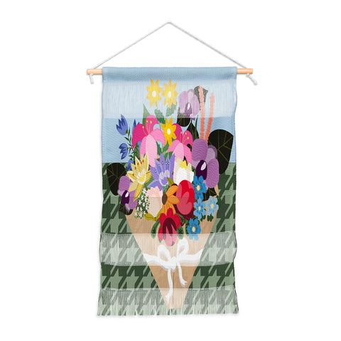 Laura Fedorowicz Houndstooth Bouquet Wall Hanging Portrait