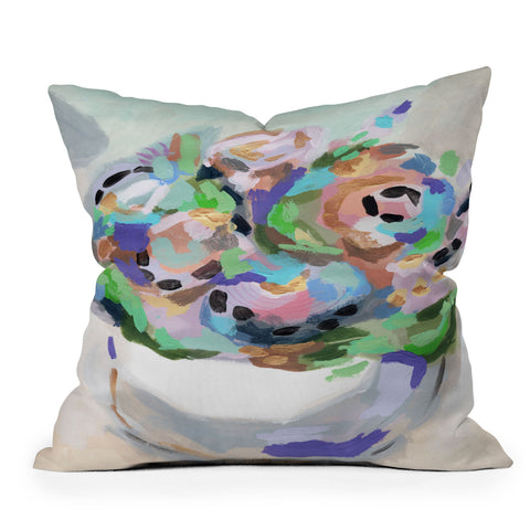 Laura Fedorowicz Lady Love Outdoor Throw Pillow