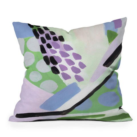 Laura Fedorowicz Laugh Like That Outdoor Throw Pillow