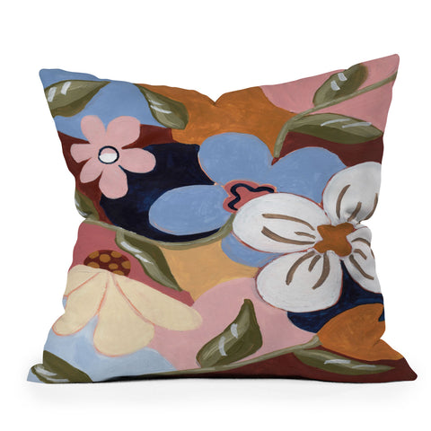 Laura Fedorowicz Like the Flowers Need the Rain Outdoor Throw Pillow