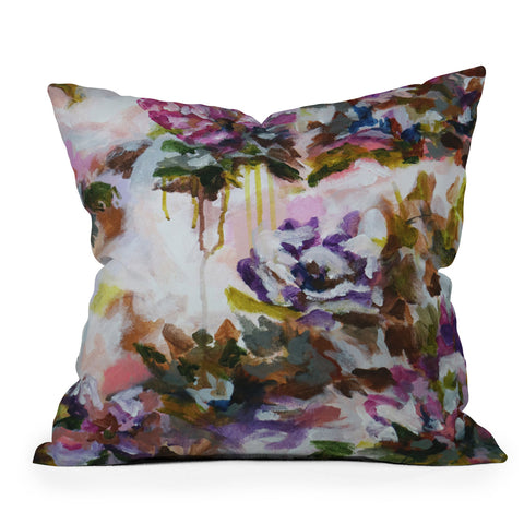Laura Fedorowicz Lotus Flower Abstract One Outdoor Throw Pillow