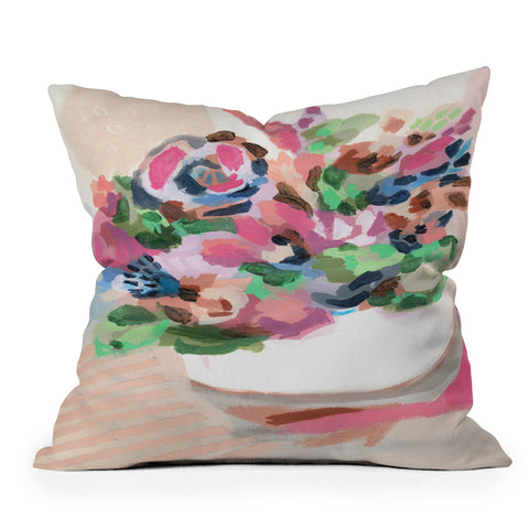 Laura Fedorowicz Love On You Outdoor Throw Pillow