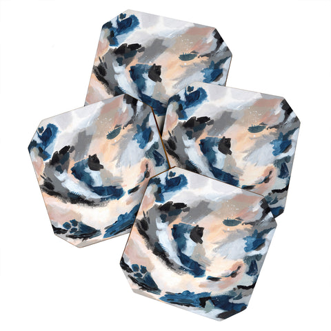 Laura Fedorowicz Parchment Abstract One Coaster Set