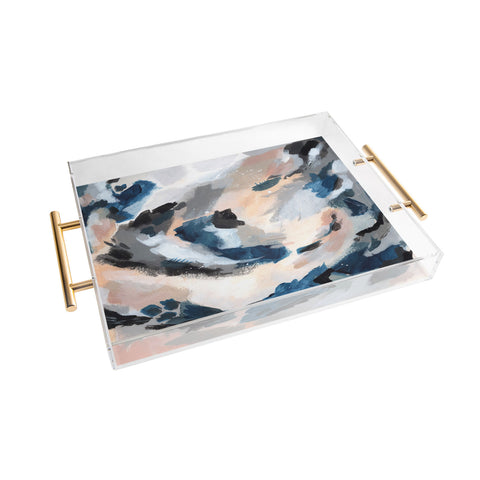Laura Fedorowicz Parchment Abstract One Acrylic Tray