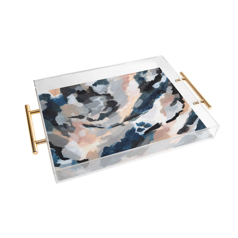 Laura Fedorowicz Parchment Abstract Three Acrylic Tray