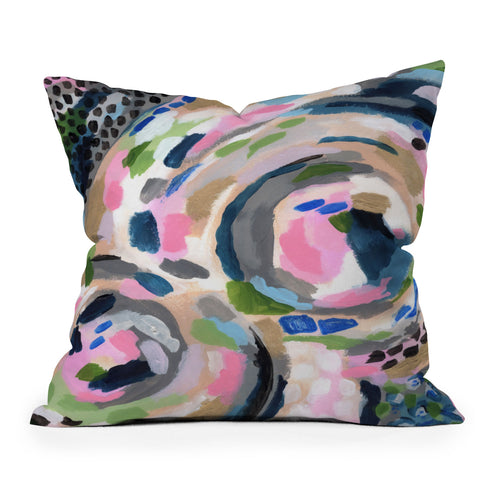 Laura Fedorowicz Pebble Abstract Outdoor Throw Pillow