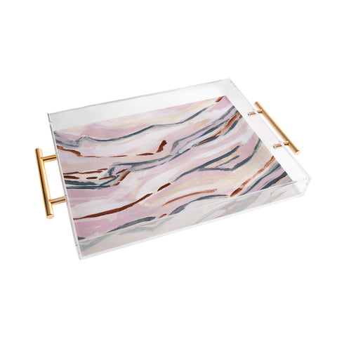 Laura Fedorowicz Pink Path Acrylic Tray