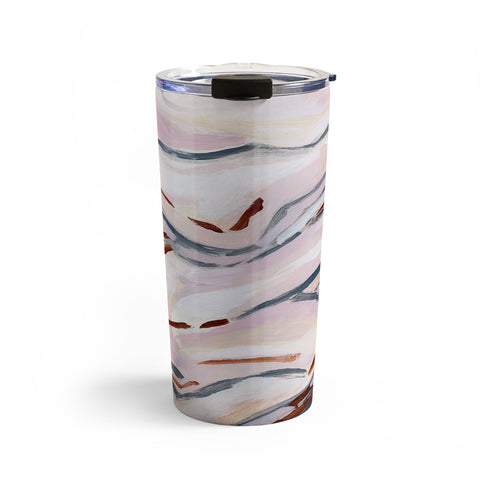 Laura Fedorowicz Pink Path Travel Mug