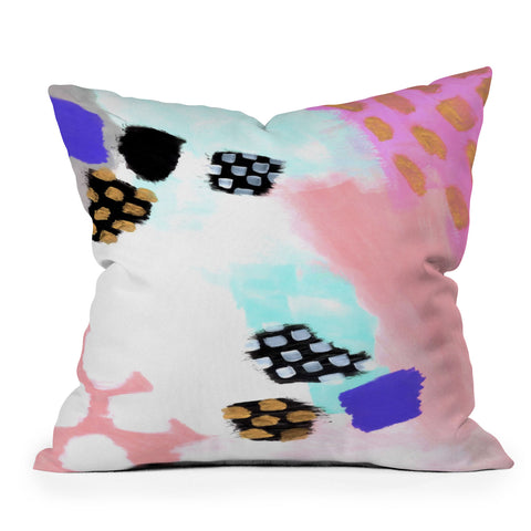 Laura Fedorowicz Polka Dance Outdoor Throw Pillow