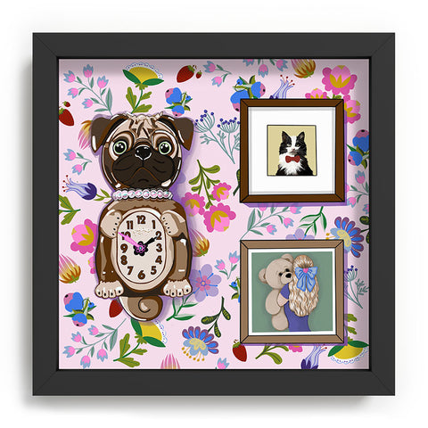 Laura Fedorowicz Pug Clock Recessed Framing Square