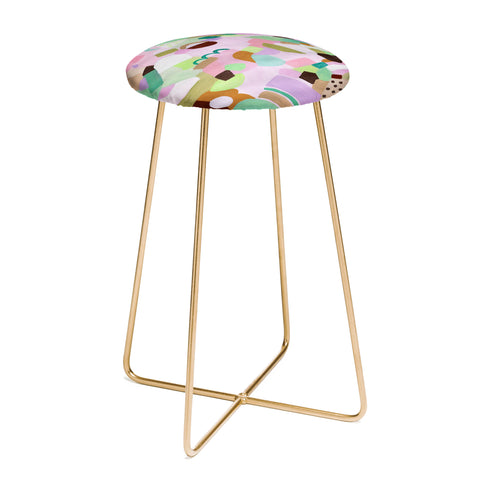 Laura Fedorowicz Purple Heart Sunnies Counter Stool