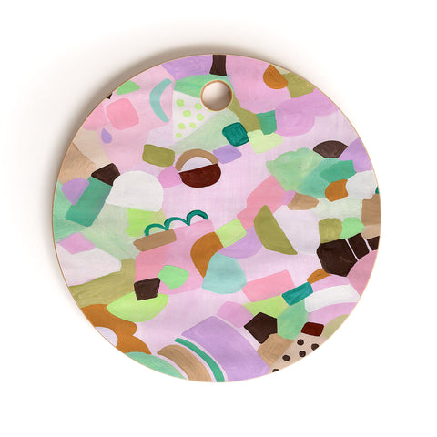 Laura Fedorowicz Purple Heart Sunnies Cutting Board Round