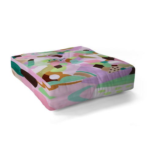 Laura Fedorowicz Purple Heart Sunnies Floor Pillow Square