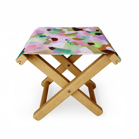 Laura Fedorowicz Purple Heart Sunnies Folding Stool