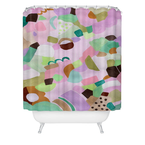 Laura Fedorowicz Purple Heart Sunnies Shower Curtain