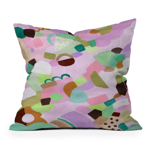 Laura Fedorowicz Purple Heart Sunnies Outdoor Throw Pillow