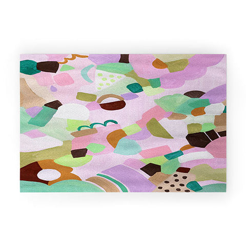 Laura Fedorowicz Purple Heart Sunnies Welcome Mat