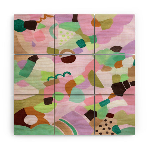 Laura Fedorowicz Purple Heart Sunnies Wood Wall Mural