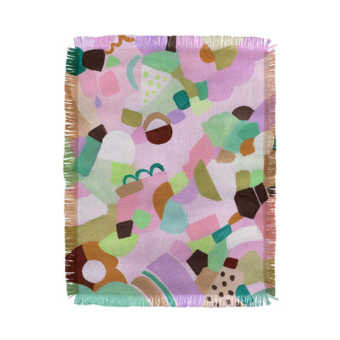 Laura Fedorowicz Purple Heart Sunnies Throw Blanket