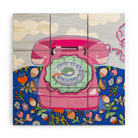 Laura Fedorowicz Ring Ring Wood Wall Mural