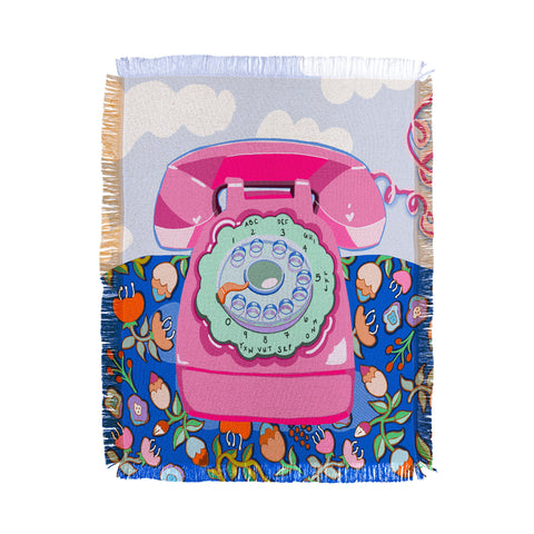 Laura Fedorowicz Ring Ring Throw Blanket