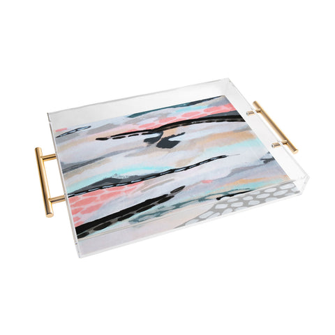 Laura Fedorowicz Rolling Abstract Acrylic Tray