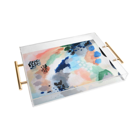 Laura Fedorowicz Seasons Abstract Acrylic Tray