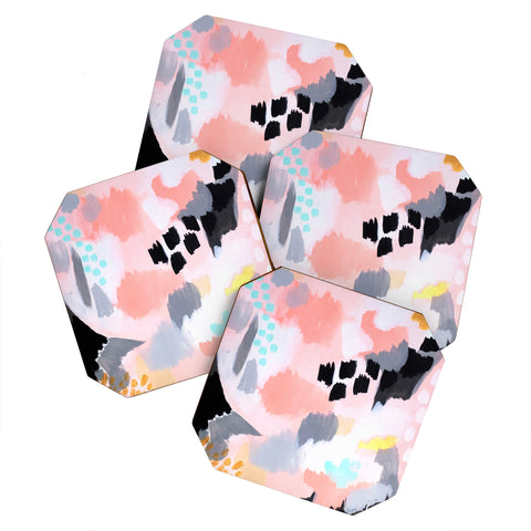 Laura Fedorowicz Serenity Abstract Coaster Set