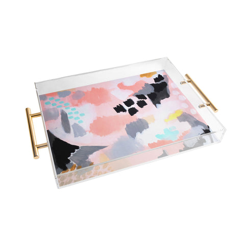 Laura Fedorowicz Serenity Abstract Acrylic Tray