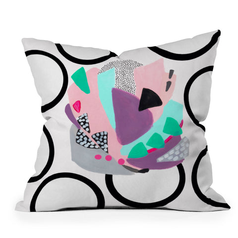 Laura Fedorowicz Shape of Mind Outdoor Throw Pillow