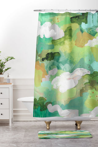 Laura Fedorowicz Small Steps Everyday Shower Curtain And Mat