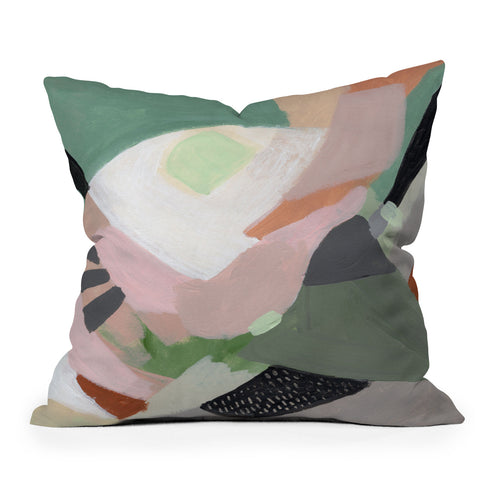 Laura Fedorowicz Stay Grounded Abstract Outdoor Throw Pillow
