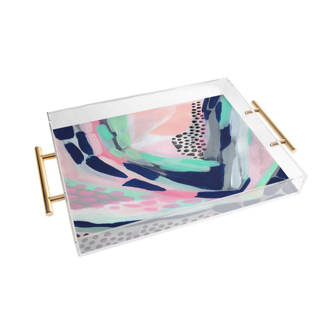 Laura Fedorowicz Walking my Unicorn Acrylic Tray