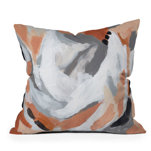 Laura Fedorowicz Winding Road Outdoor Throw Pillow