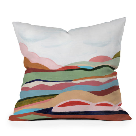 Laura Fedorowicz Your Journey Your Timeline Outdoor Throw Pillow