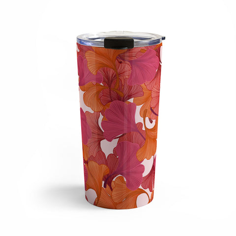 Laura Graves Autumn ginkgo leaves Travel Mug
