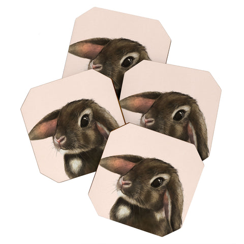 Laura Graves baby bunny Coaster Set