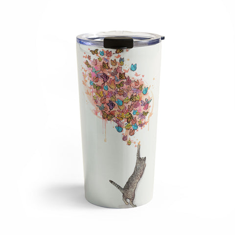 Laura Graves catching butterflies Travel Mug