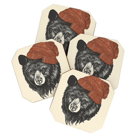 Laura Graves the bear Coaster Set