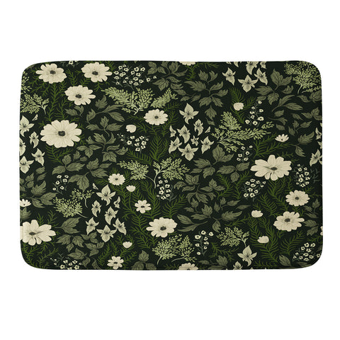Laura Graves Woodland Nouveau Pattern Forest Memory Foam Bath Mat