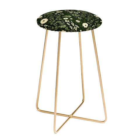Laura Graves Woodland Nouveau Pattern Forest Counter Stool
