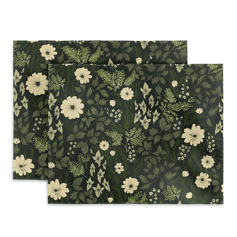 Laura Graves Woodland Nouveau Pattern Forest Placemat